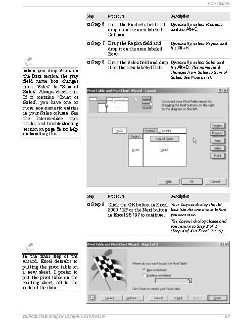 Excerpt (Page 67 - Pivot Tables)