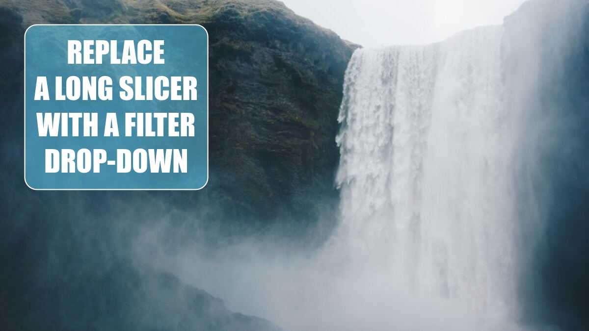 Excel 2024: Tip: Replace a Long Slicer with a Filter Drop-Down