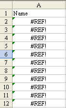 Deleted Columns Causing #REF Error